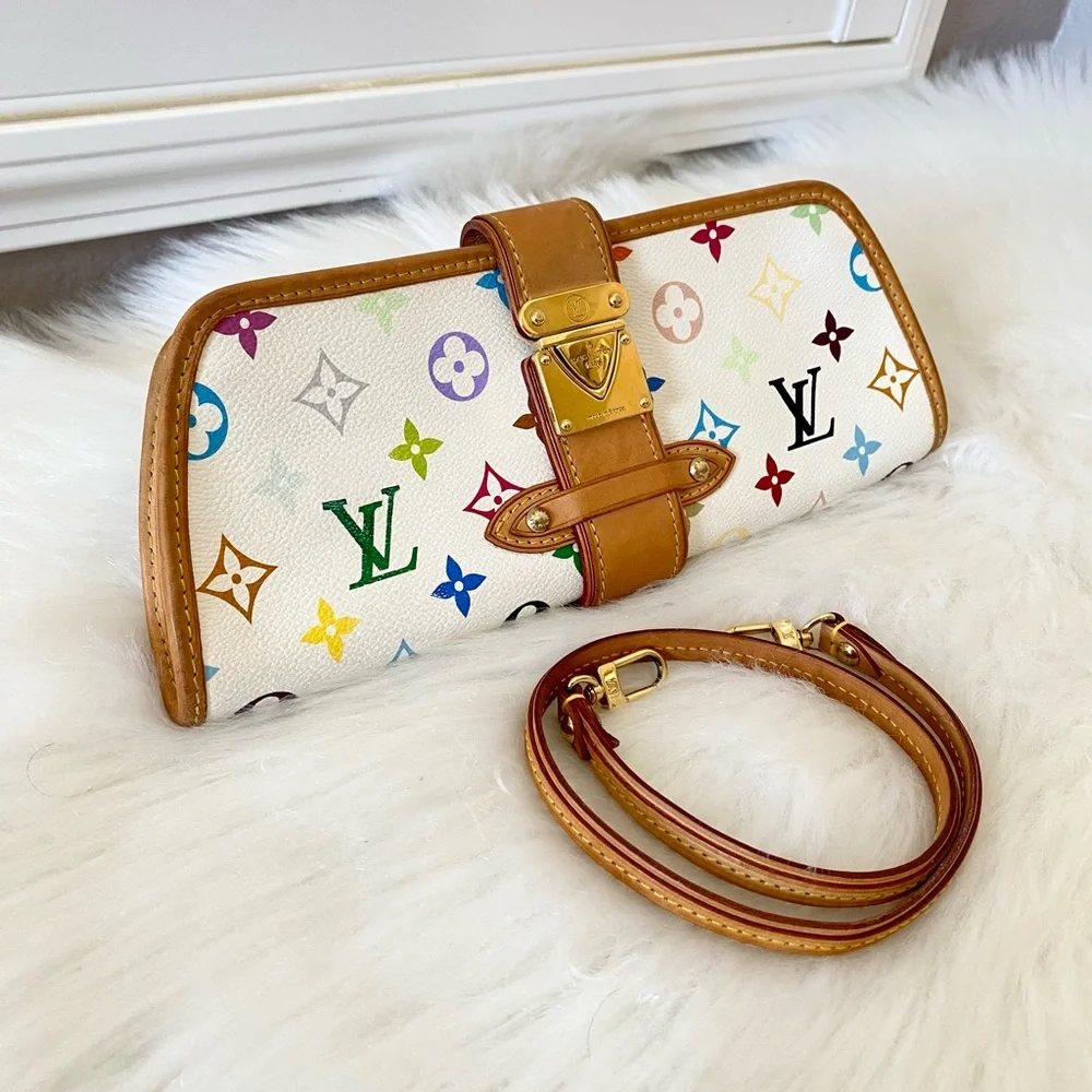 ❤️ SOLD‼️ Louis Vuitton Shirley Monogram White Multicolor - Picture 7 of 17